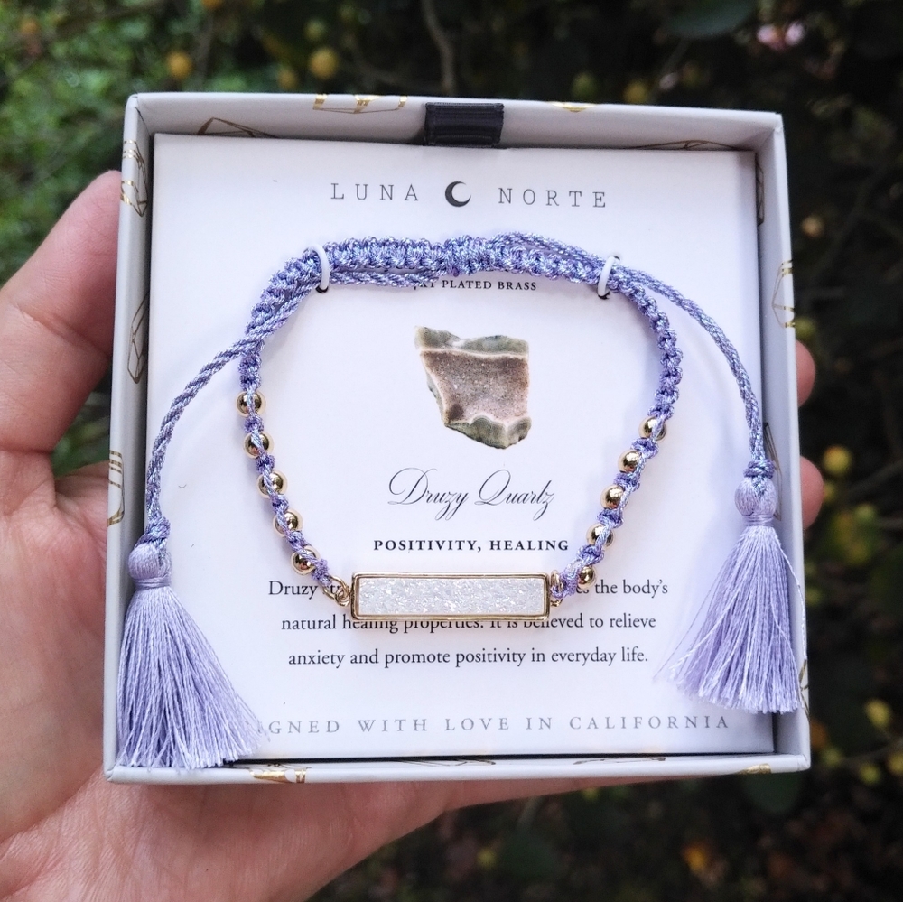 Luna🌙 Norte Lavender💜 Slide Closure Bracelet-NIB - Picture 10 of 11